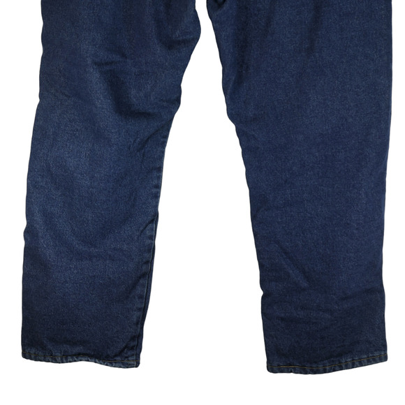 Cabelas Fleece Lined Blue Denim Jeans Mens Size 40 x 30 High Rise Straight Leg - Picture 8 of 9